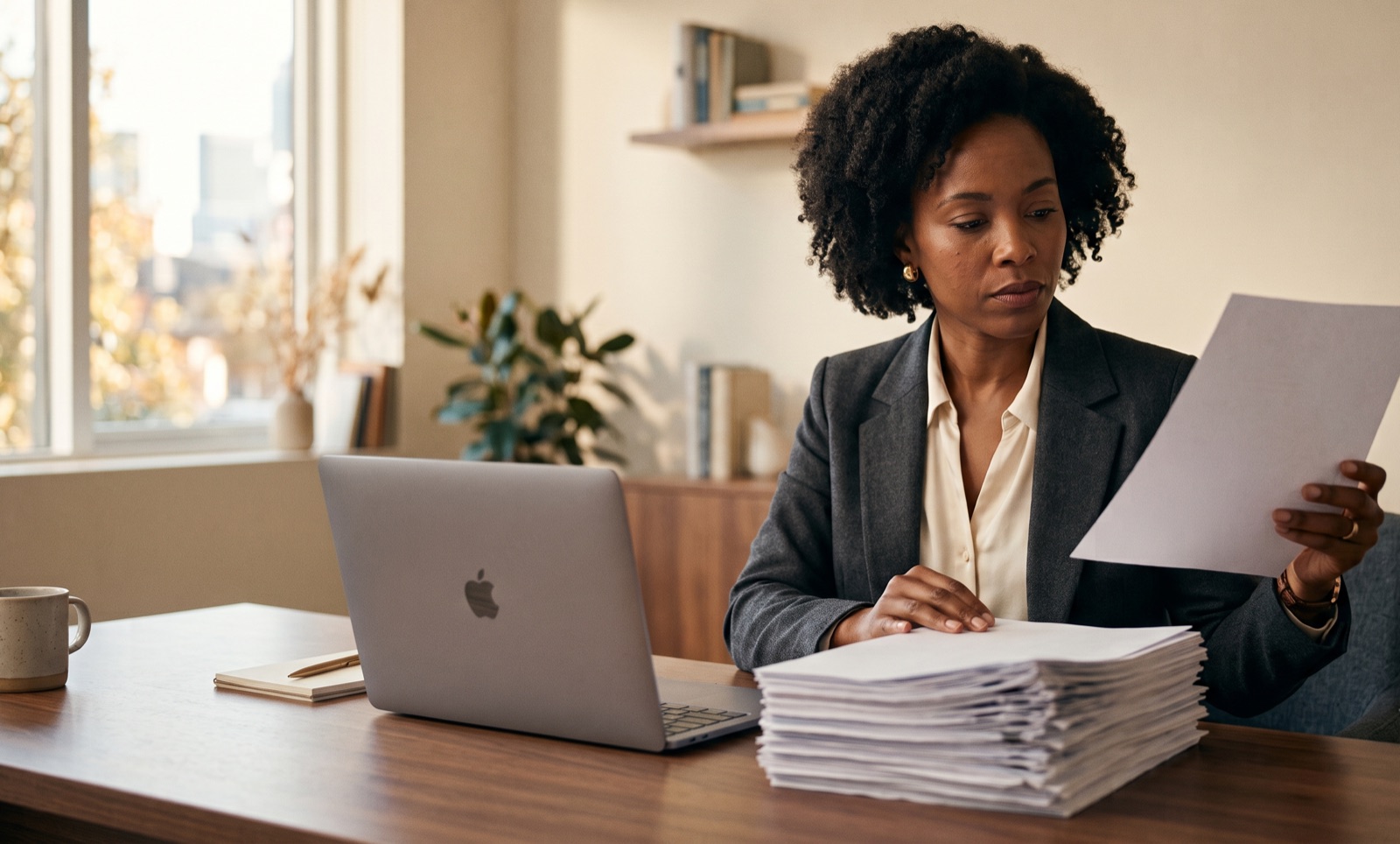 A hiring manager reviewing verified, AI-matched candidates